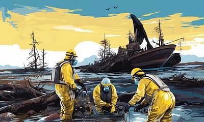 What is the role of government agencies in responding to oil spills?
