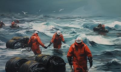 What obstacles do cleanup crews encounter during oil spill response?